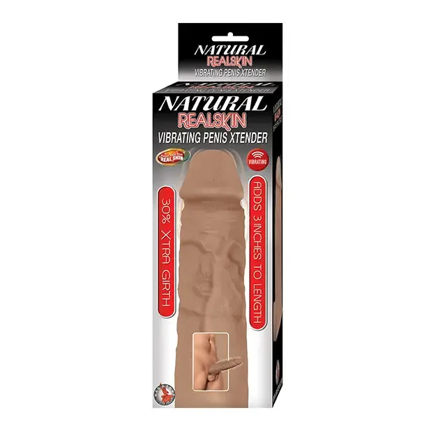 Male Sex Toys Novelties By Nasswalk Natural Realskin Vibrating Penis Xtender White Male Sex Toys Novelties By Nasswalk Natural Realskin Vibrating Penis Xtender White