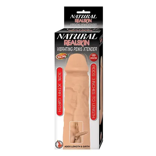 Male Sex Toys Novelties By Nasswalk Natural Realskin Vibrating Penis Xtender White Male Sex Toys Novelties By Nasswalk Natural Realskin Vibrating Penis Xtender White
