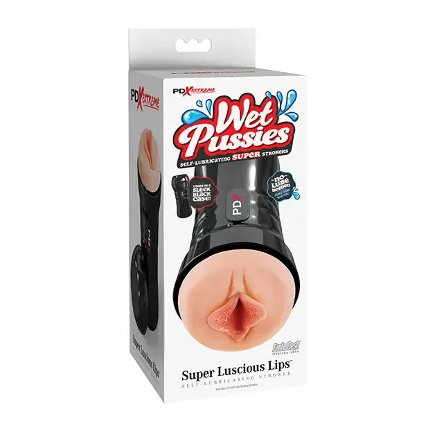 Male Sex Toys Pipedream Products PDX Extreme Wet Pussies Super Luscious Lips Stroker Male Sex Toys Pipedream Products PDX Extreme Wet Pussies Super Luscious Lips Stroker