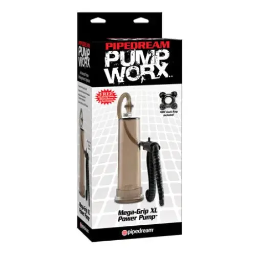 Male Sex Toys Pump Worx Pipedream Pump Worx MegaGrip XL Power Pump Black