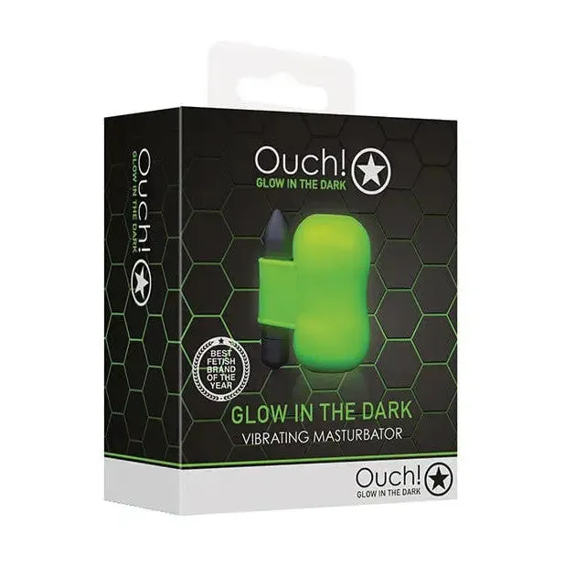 Male Sex Toys Shots America Shots Ouch Vibrating Masturbator Glow In The Dark