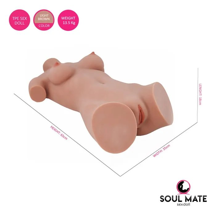 Male Sex Toys SoulMate Dolls SoulMate Dolls Callie Head With Sex Doll Torso Light Brown