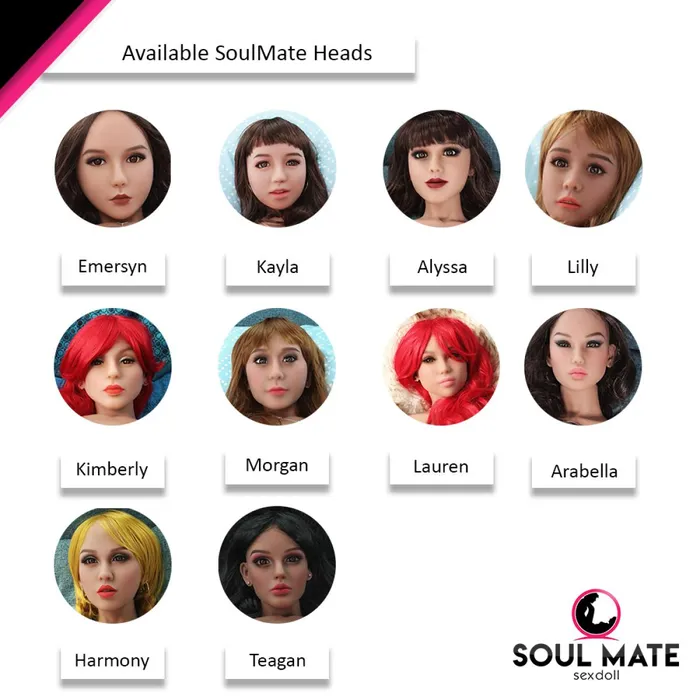 Male Sex Toys SoulMate Dolls SoulMate Dolls Callie Head With Sex Doll Torso Light Brown