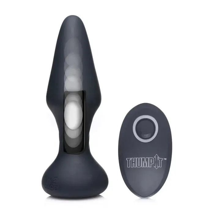 Male Sex Toys Thump It 7x Slim Thumping Silicone Anal Plug
