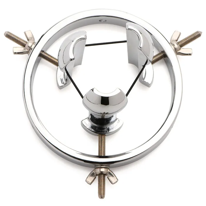 Male Sex Toys XR Brands Master Series Forced Spread Stainless Steel Anal Explorer