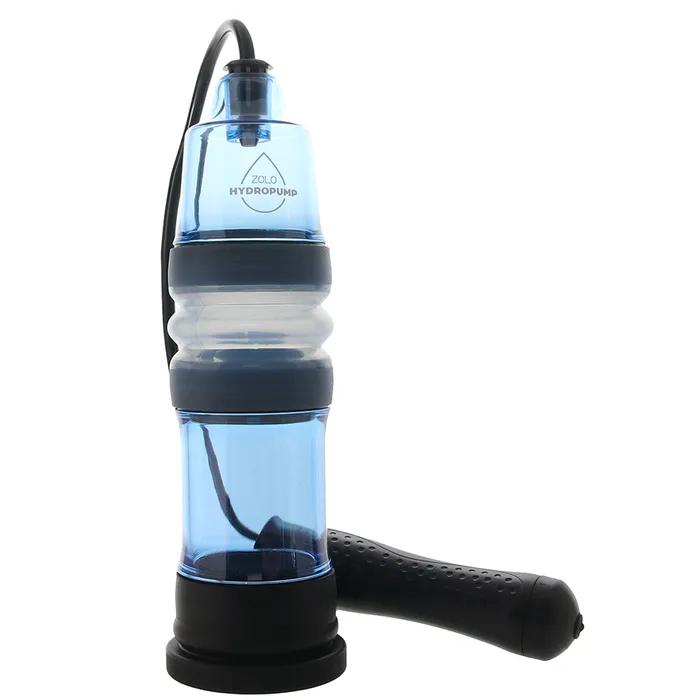 Male Sex Toys Zolo Zolo AquaPump Compact Auto Penis Pump in Blue