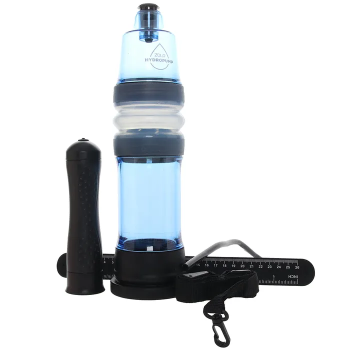 Male Sex Toys Zolo Zolo AquaPump Compact Auto Penis Pump in Blue