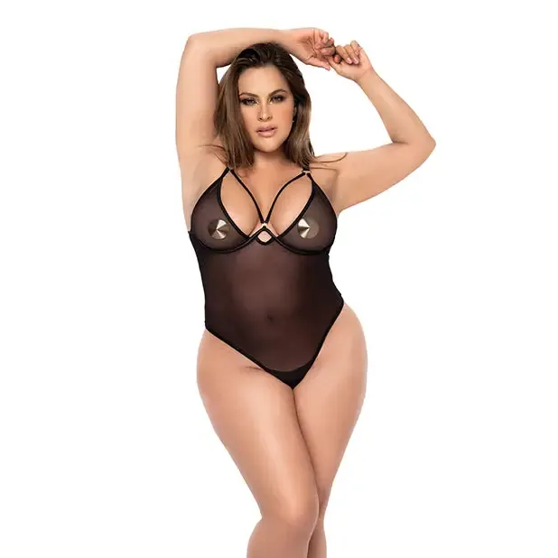 Mapale Anal Underwire Mesh Bodysuit Wgarterbelt Black Mapale Anal Underwire Mesh Bodysuit Wgarterbelt Black