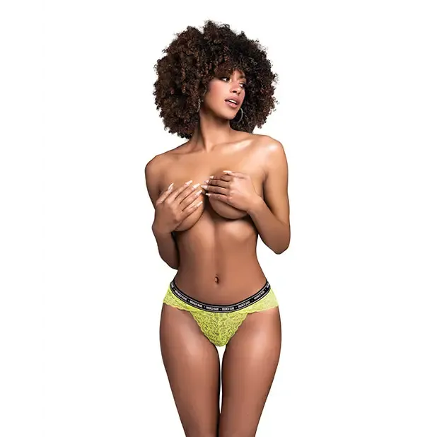 Mapale Monday Brunch Babe Lace Panty Hot Green Female Sex Toys