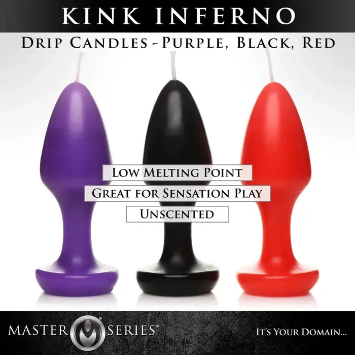 Master Series Anal Master Series Kink Inferno Butt Plug Shaped Drip Candles