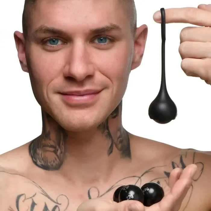 Master Series Male Sex Toys Cock Dangler Silicone Penis Strap With Weights