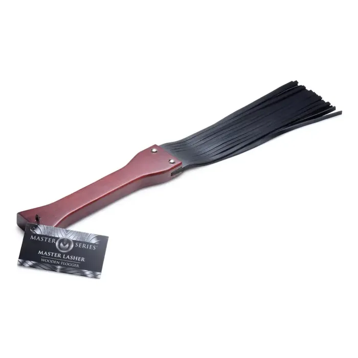 Master Series Vibrators Master Lasher Wooden Flogger
