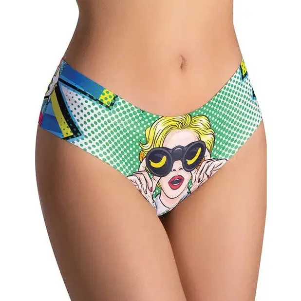 memme Mememe Comics Curious Girl Printed Slip Vibrators
