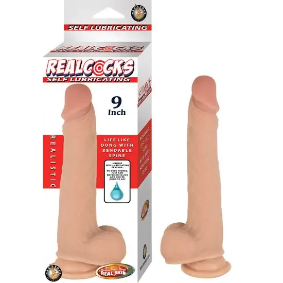 Nasstoys Dildos Realcocks Self Lubricating 9in Flesh