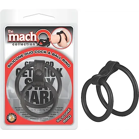 Nasstoys Male Sex Toys Macho Silicone Duo Cock Ball Ring