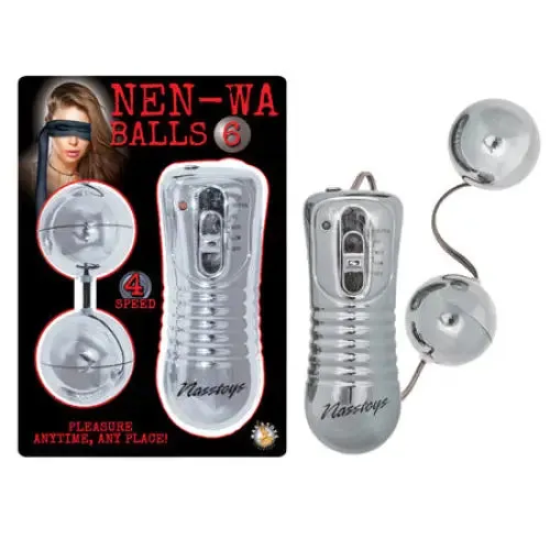 Nen Wa Balls 6 Multispeed Waterproof Vibrating Kegel BallsBullet Silver Novelties By Nasswalk Female Sex Toys Nen Wa Balls 6 Multispeed Waterproof Vibrating Kegel BallsBullet Silver Novelties By Nasswalk Female Sex Toys
