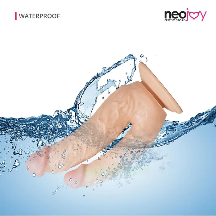 Neojoy Dildos Neojoy Double Dildo Large Flesh 22cm 866 inch Hybrid Lubido Lube Sachet