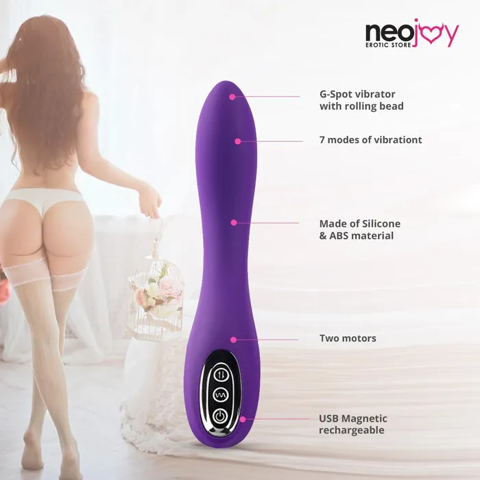 Neojoy Female Sex Toys Neojoy GSpot Roller Silicone Vibrator With Rolling Bead MultiSpeeds Sex Toy