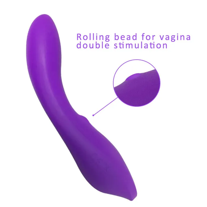 Neojoy Female Sex Toys Neojoy GSpot Roller Silicone Vibrator With Rolling Bead MultiSpeeds Sex Toy