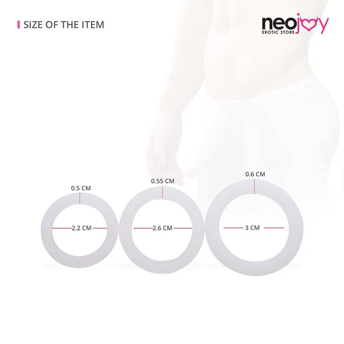 Neojoy Male Sex Toys Neojoy 3pack Cock Rings Small