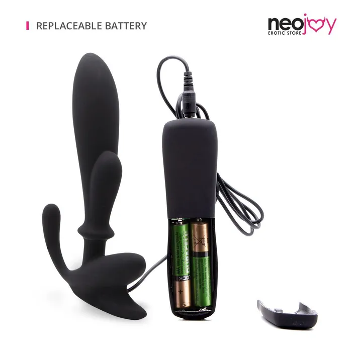 Neojoy Neojoy Prostate Spot Player Massager Silicon Black 14 cm 55 inch Anal