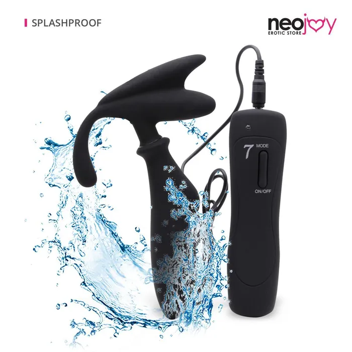 Neojoy Neojoy Prostate Spot Player Massager Silicon Black 14 cm 55 inch Anal