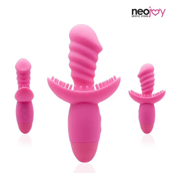 Neojoy Silicone Twist Gspot Clitoral Vibrator 10Speed Functions Pink Neojoy Vibrators