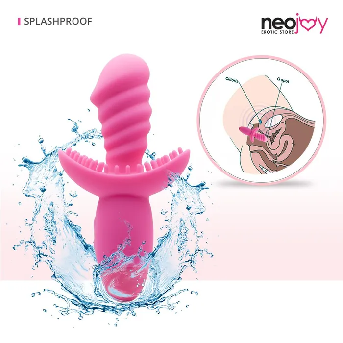 Neojoy Silicone Twist Gspot Clitoral Vibrator 10Speed Functions Pink Neojoy Vibrators