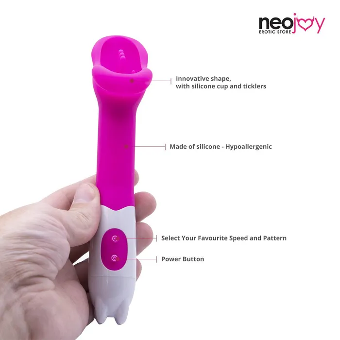 Neojoy The Pussy Licker Silicone Clitoral Vibrator 7Speed Functions Neojoy Female Sex Toys