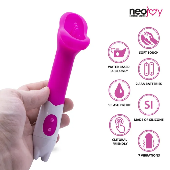 Neojoy The Pussy Licker Silicone Clitoral Vibrator 7Speed Functions Neojoy Female Sex Toys