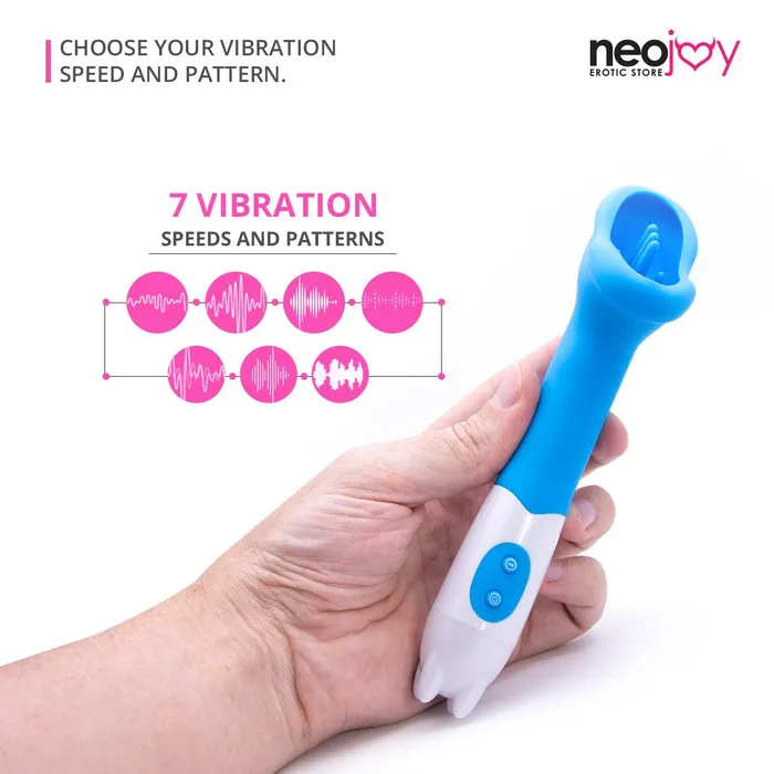 Neojoy The Pussy Licker Silicone Clitoral Vibrator 7Speed Functions Neojoy Female Sex Toys