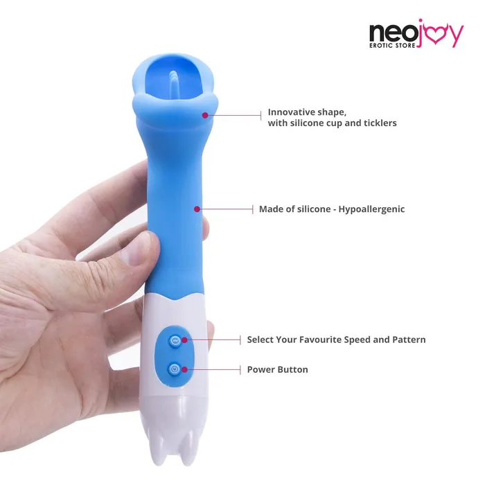 Neojoy The Pussy Licker Silicone Clitoral Vibrator 7Speed Functions Neojoy Female Sex Toys
