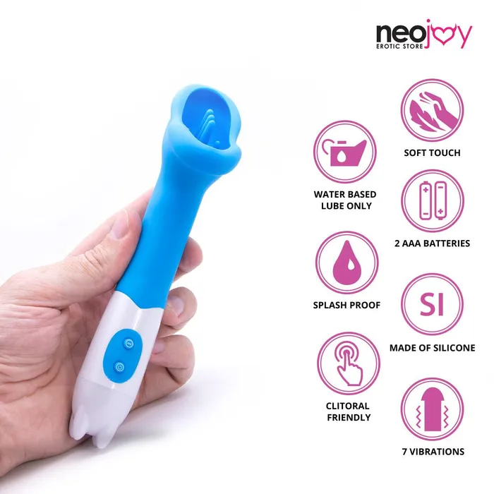 Neojoy The Pussy Licker Silicone Clitoral Vibrator 7Speed Functions Neojoy Female Sex Toys