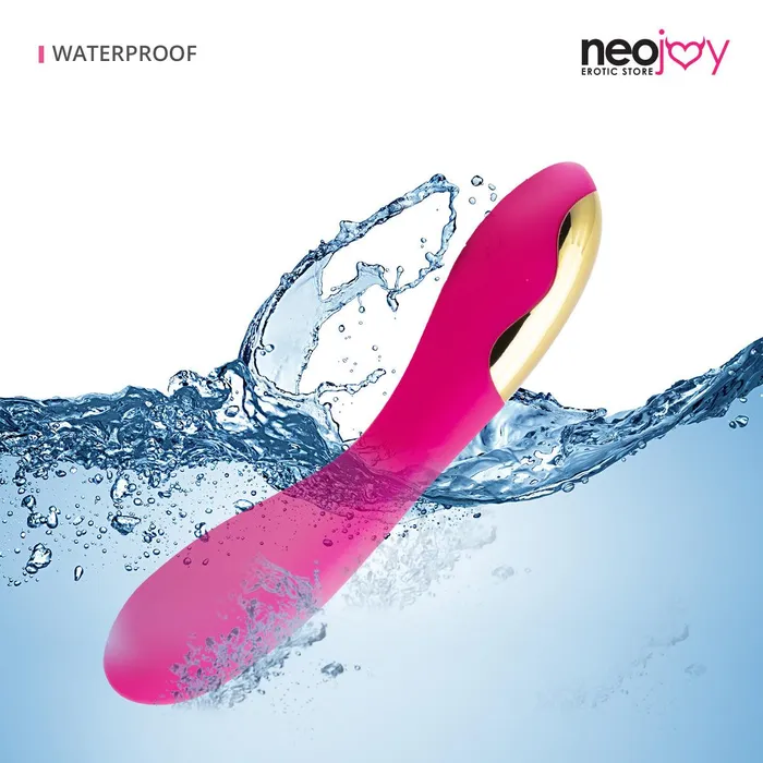 Neojoy Vibrators Neojoy Jumbo Joy Magnetic Rechargable with 10 Speed Earth Shaking Rabbit Vibrator Red