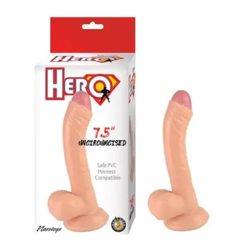 Novelties By Nasswalk Dildos Hero 75in Uncircumcised Dong