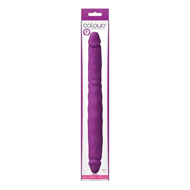 NS Novelties Dildos Colours Double Pleasure 12 in Dual Ended Dildo Purple