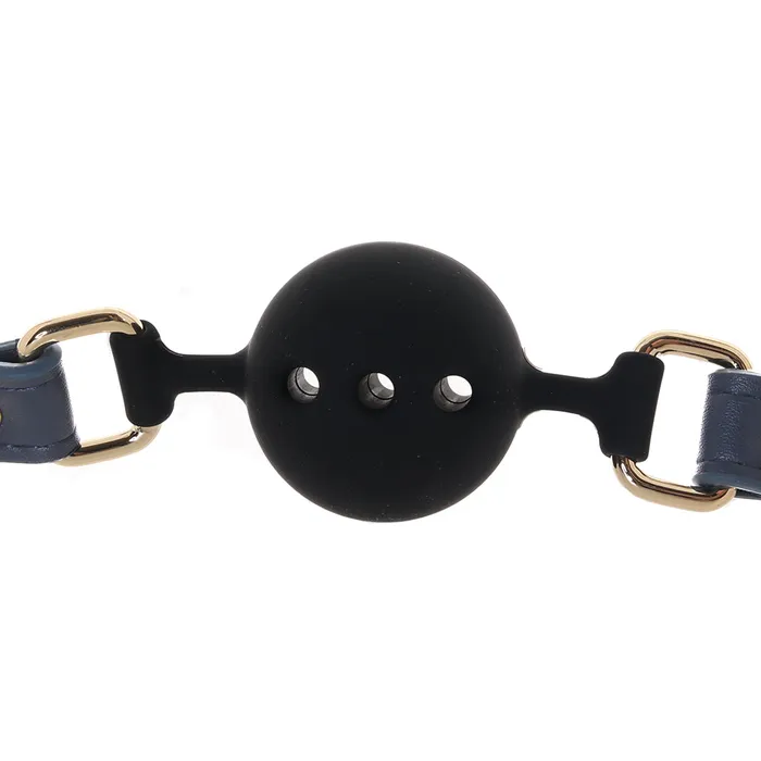 ns novelties Vibrators Bondage Couture Ball Gag in Blue ns novelties Vibrators Bondage Couture Ball Gag in Blue