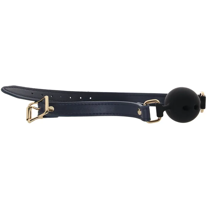 ns novelties Vibrators Bondage Couture Ball Gag in Blue ns novelties Vibrators Bondage Couture Ball Gag in Blue