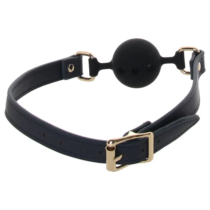 ns novelties Vibrators Bondage Couture Ball Gag in Blue ns novelties Vibrators Bondage Couture Ball Gag in Blue