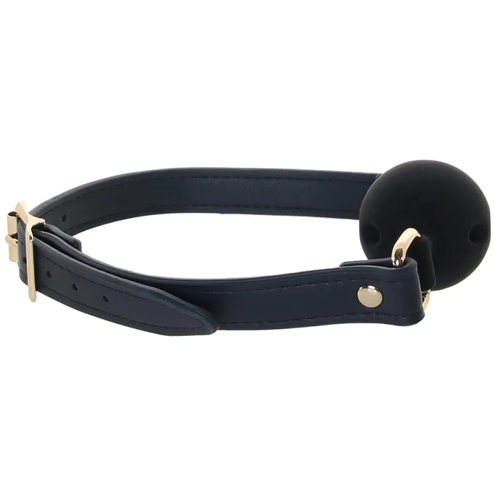 ns novelties Vibrators Bondage Couture Ball Gag in Blue ns novelties Vibrators Bondage Couture Ball Gag in Blue