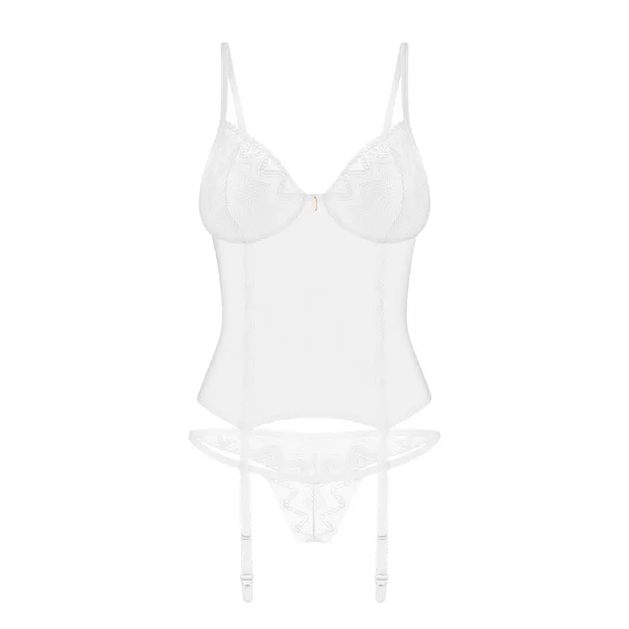 Obsessive Male Sex Toys Obsessive Alissium corset thong White ML Obsessive Male Sex Toys Obsessive Alissium corset thong White ML