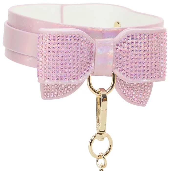 Ouch Paris Collection Collar Leash in Pink Shots Toys Vibrators