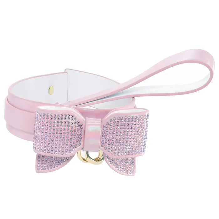 Ouch Paris Collection Collar Leash in Pink Shots Toys Vibrators