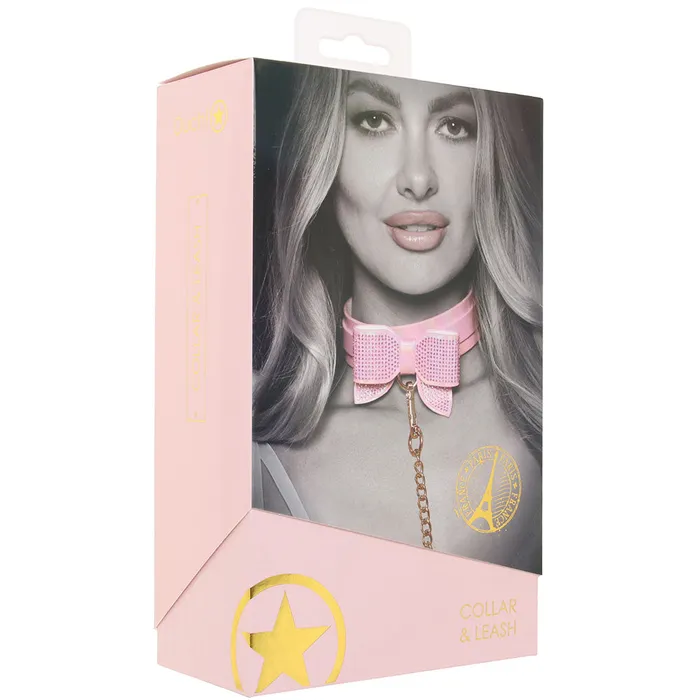 Ouch Paris Collection Collar Leash in Pink Shots Toys Vibrators
