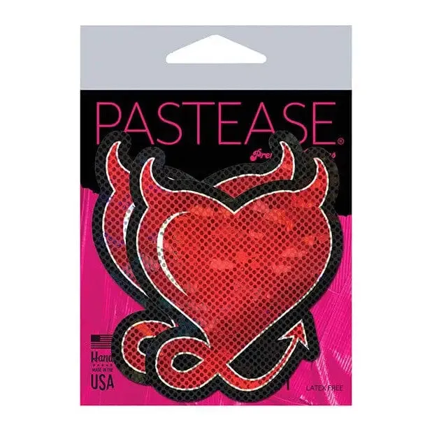 Pastease Male Sex Toys Pastease Premium Premium Devil Glitter Hearts with Horns Tail Pastease Male Sex Toys Pastease Premium Premium Devil Glitter Hearts with Horns Tail