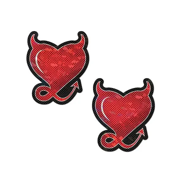 Pastease Male Sex Toys Pastease Premium Premium Devil Glitter Hearts with Horns Tail Pastease Male Sex Toys Pastease Premium Premium Devil Glitter Hearts with Horns Tail