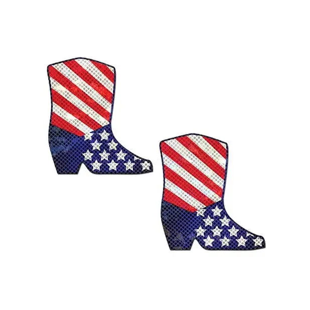 Pastease Vibrators Pastease Premium Sparkling Stars Strips Usa Cowboy Boot