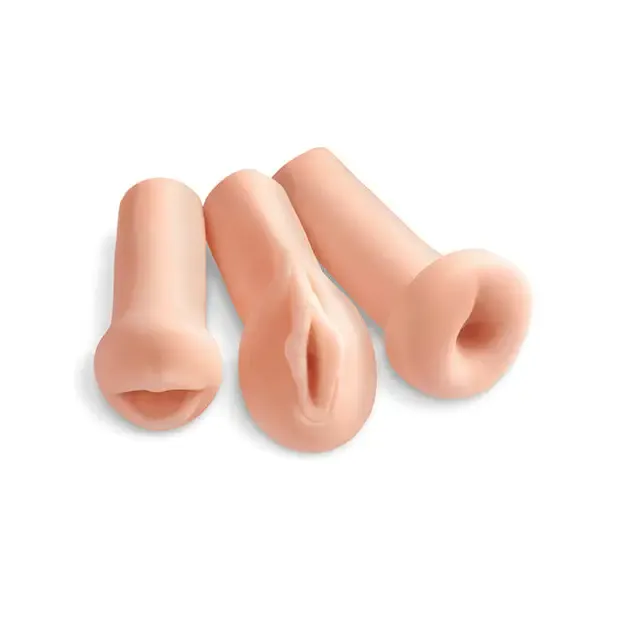 PDX All 3 Holes 3Piece Stroker Set Beige PDX Extreme Male Sex Toys PDX All 3 Holes 3Piece Stroker Set Beige PDX Extreme Male Sex Toys