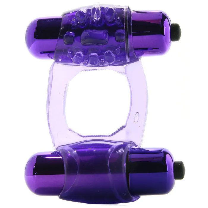 Pipedream DuoVibrating Super Ring in Purple Female Sex Toys