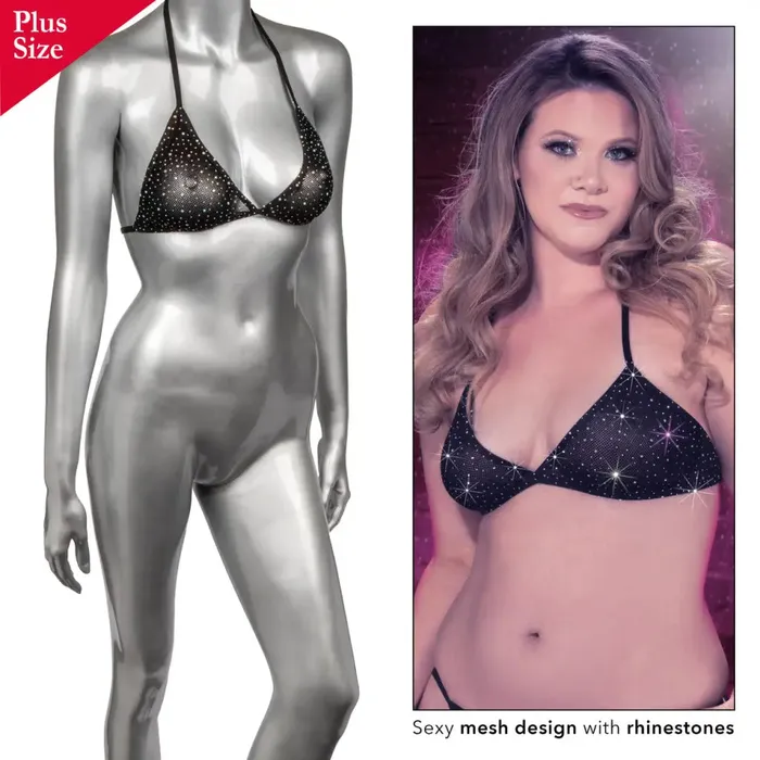 Plus Size California Exotic Novelties Radiance Plus Size Triangle Bikini Top